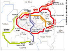 carte Grand Paris transport